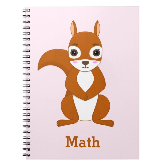 Persoonlijk notitieboekje met eekhoornpatroon notitieboek (Voorkant)