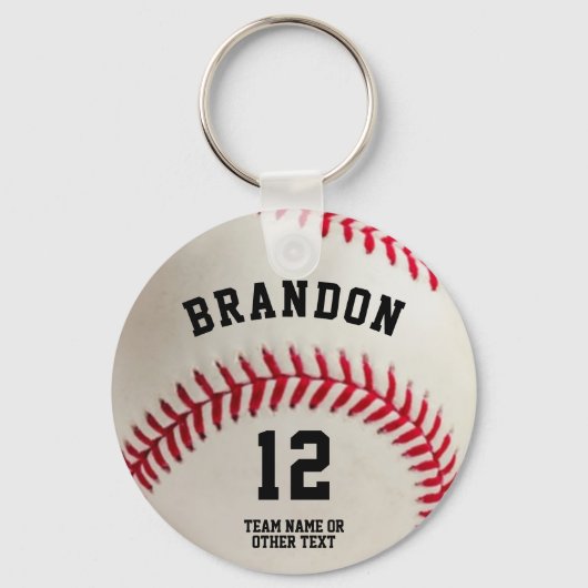 Persoonlijk nummer Baseball Player Sleutelhanger (Voorkant)
