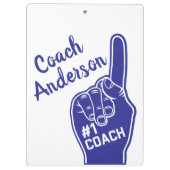 Persoonlijk nummer één coach schuimvinger klembord (Achterkant)