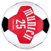 Persoonlijk nummer en naam in München Voetbal (Gedraaid)