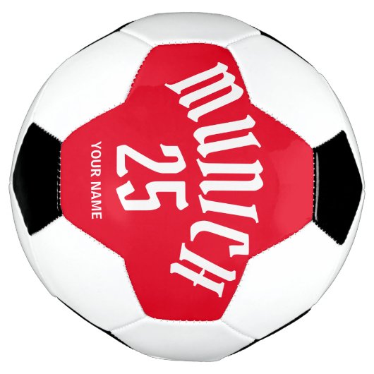 Persoonlijk nummer en naam in München Voetbal (Gedraaid)