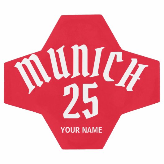 Persoonlijk nummer en naam in München Voetbal (Enkel)