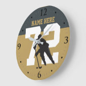 Persoonlijk nummer Golden Hockey Player Grote Klok (Hoek)