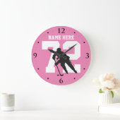 Persoonlijk nummer van Hockey Player op Roze Grote Klok (Huis)