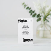 Persoonlijk Oboe-Visitekaartje Visitekaartje (Staand voorkant)