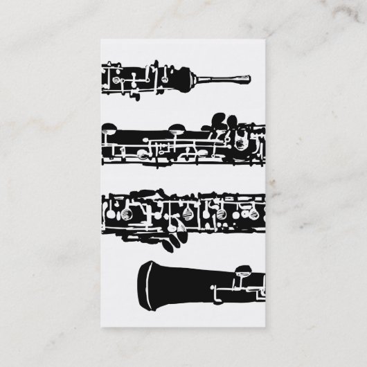 Persoonlijk Oboe-Visitekaartje Visitekaartje (Achterkant)
