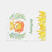 Persoonlijk Oerwoud voor de rugleuning van kindere Fleece Deken (Voorkant (Horizontaal))