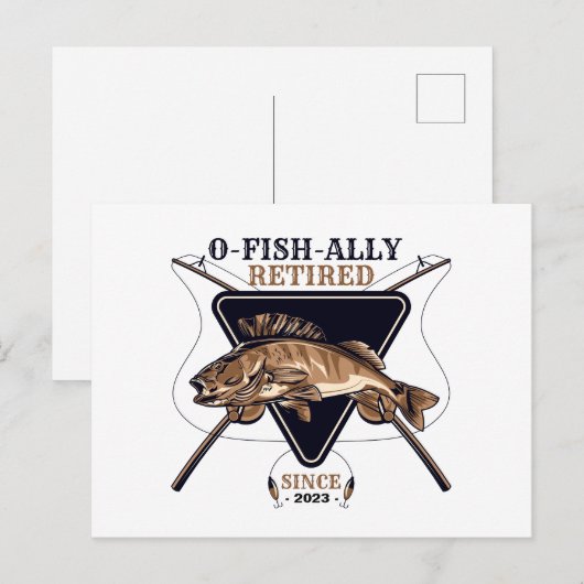 Persoonlijk Officieel met Pensioen Funny Pensioen Briefkaart (Voorkant / Achterkant)