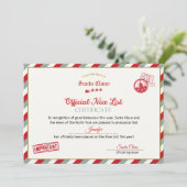 Persoonlijk Officieel Nice List-certificaat van Si Kaart (Staand voorkant)