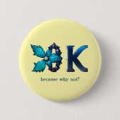 Persoonlijk “OK” ontwerp Ronde Button 5,7 Cm (Voorkant)