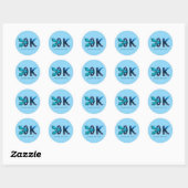 Persoonlijk “OK”-ontwerp Ronde Sticker (Vel)