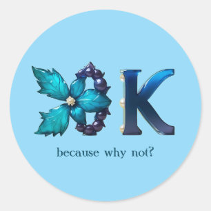 Persoonlijk “OK”-ontwerp Ronde Sticker