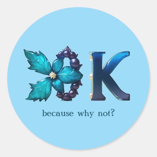 Persoonlijk “OK”-ontwerp Ronde Sticker (Voorkant)