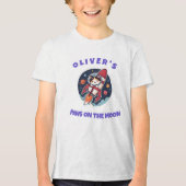 Persoonlijk Oliver's Rocket Cat T-shirt (Voorkant)