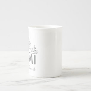 Persoonlijk oma cadeau nana tumbler met kleinkinde porselein kop