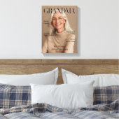 Persoonlijk oma canvas foto cadeau | Luxe Afdruk (Insitu (Slaapkamer))