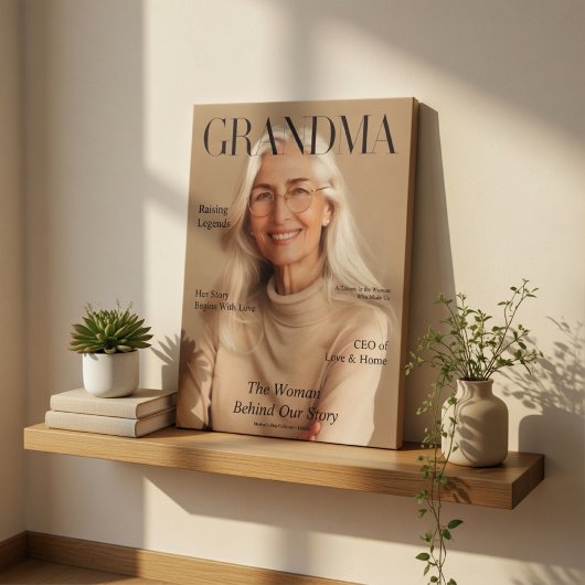 Persoonlijk oma canvas foto cadeau | Luxe Afdruk