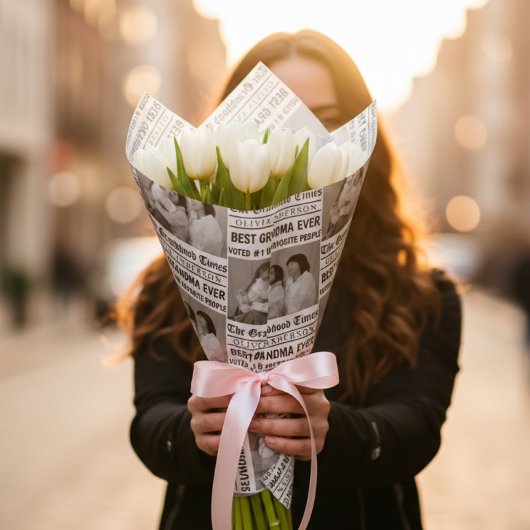 Persoonlijk Oma-foto | Douanekrant Cadeaupapier