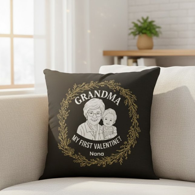 Persoonlijk "oma" fotocollage-ontwerp met F Kussen (Creator heeft geüpload)