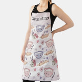 Persoonlijk oma kawaii hart bakken crew cadeau schort (Insitu)