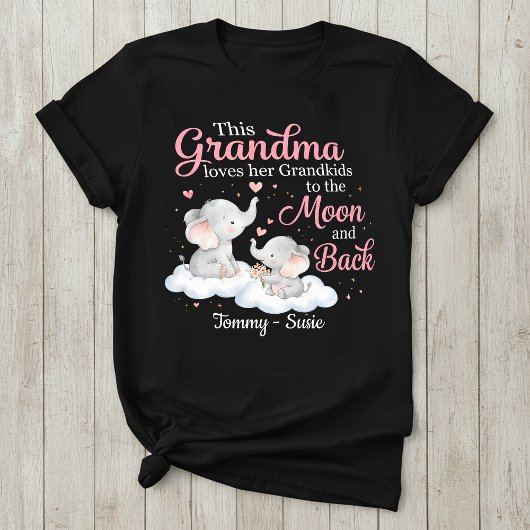 Persoonlijk oma olifant T-shirt