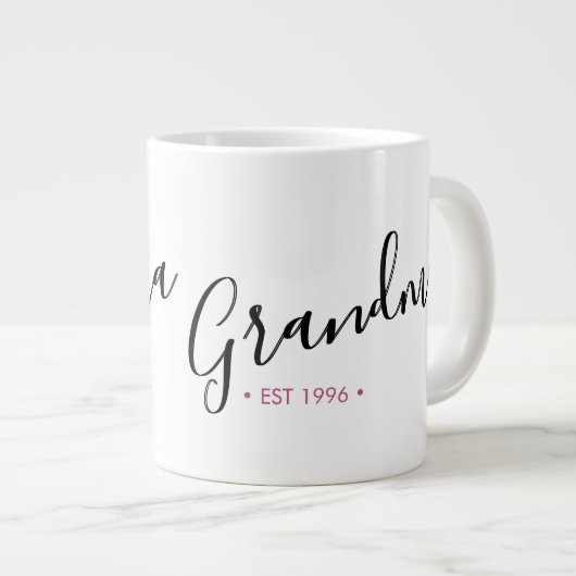 Persoonlijk Oma Opgericht Jaar Grote Koffiekop (Voorkant rechts)