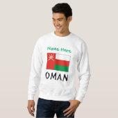 Persoonlijk Omaanse Vlag Groen Trui (Voorkant volledig)