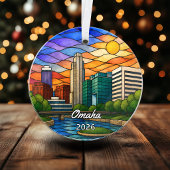 Persoonlijk Omaha-acrylornament, Aangepaste Nebras Ornament