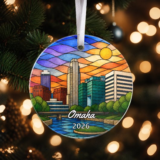 Persoonlijk Omaha-acrylornament, Aangepaste Nebras Ornament