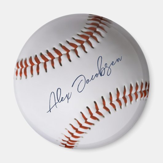 Persoonlijk ondertekend honkbal magneet (Voorkant)