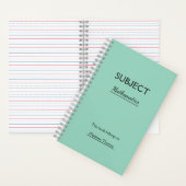 Persoonlijk Onderwerp Spiraal Notebook Notitieboek (Binnen)