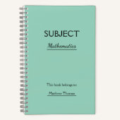 Persoonlijk Onderwerp Spiraal Notebook Notitieboek (Voorkant)