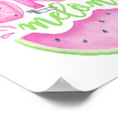 Persoonlijk 'One in a Melon' verjaardags welkomstb Poster (Hoek)
