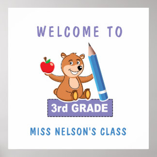 Persoonlijk Onthaal aan Derde Grade Poster