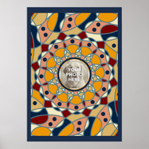 Persoonlijk Ontwerp Fotomandala Baby T-shirt Poster