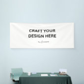 Persoonlijk ontwerp, logo of bericht 4'x10' spandoek (Beurs)