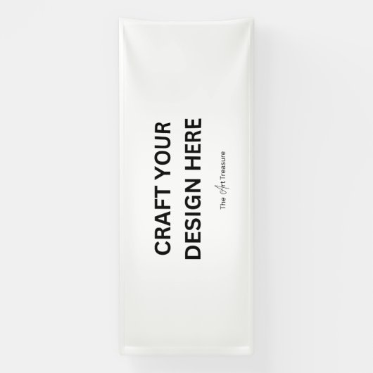 Persoonlijk ontwerp, logo of bericht 4'x10' spandoek (Verticaal)