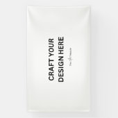 Persoonlijk ontwerp, logo of bericht 6'x10' spandoek (Verticaal)