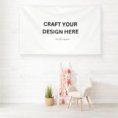 Persoonlijk ontwerp, logo of bericht 6'x10' spandoek (Insitu)