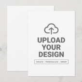 Persoonlijk ontwerp menu (Voorkant / Achterkant)