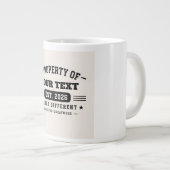 Persoonlijk ontwerp met aangepaste naam – Minimaal Grote Koffiekop (Voorkant rechts)