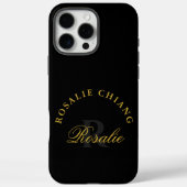 Persoonlijk ontwerp met monogram en naam Case-Mate iPhone case (Achterkant)