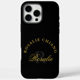 Persoonlijk ontwerp met monogram en naam iPhone 16 pro max hoesje