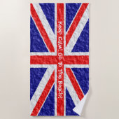Persoonlijk ontwerp Union Jack-vlag Strandlaken (Voorkant)