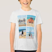 Persoonlijk ontwerp uw eigen aangepaste foto colla Tri-Blend shirt (Voorkant)