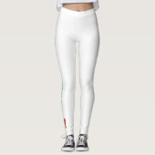 Persoonlijk ontwerp van de Mexicaanse vlagnaam Leggings (Voorkant)