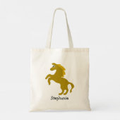 Persoonlijk ontwerp van een opfokpaard tote bag (Achterkant)