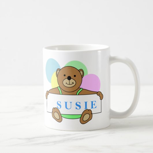 Persoonlijk ontwerp van teddybeer koffiemok (Rechts)