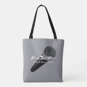 Persoonlijk ontwerp voor handheld zangmicrofoon tote bag (Achterkant)