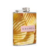 Persoonlijk Ontwerp voor Knapperige Aardappelchips Heupfles (Rechts)